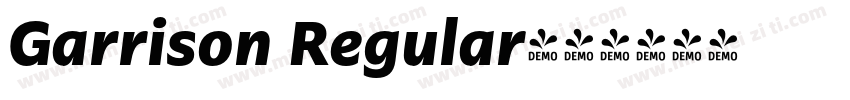 Garrison Regular字体转换
